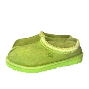 ▶️ UGG ◀️ Tasman Parakeet Green Suede Shearling Slippers Womens / Mens